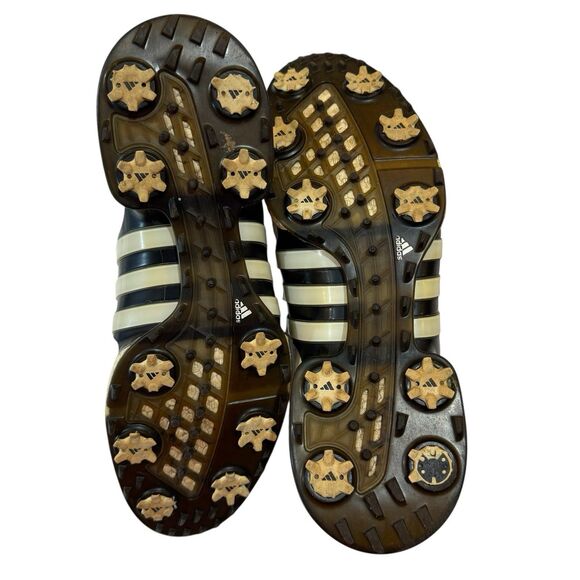 Adidas Tour360 Boost Golf Shoes Men’s Size 15 (Rare) White Leather - Spikes - Picture 3 of 12